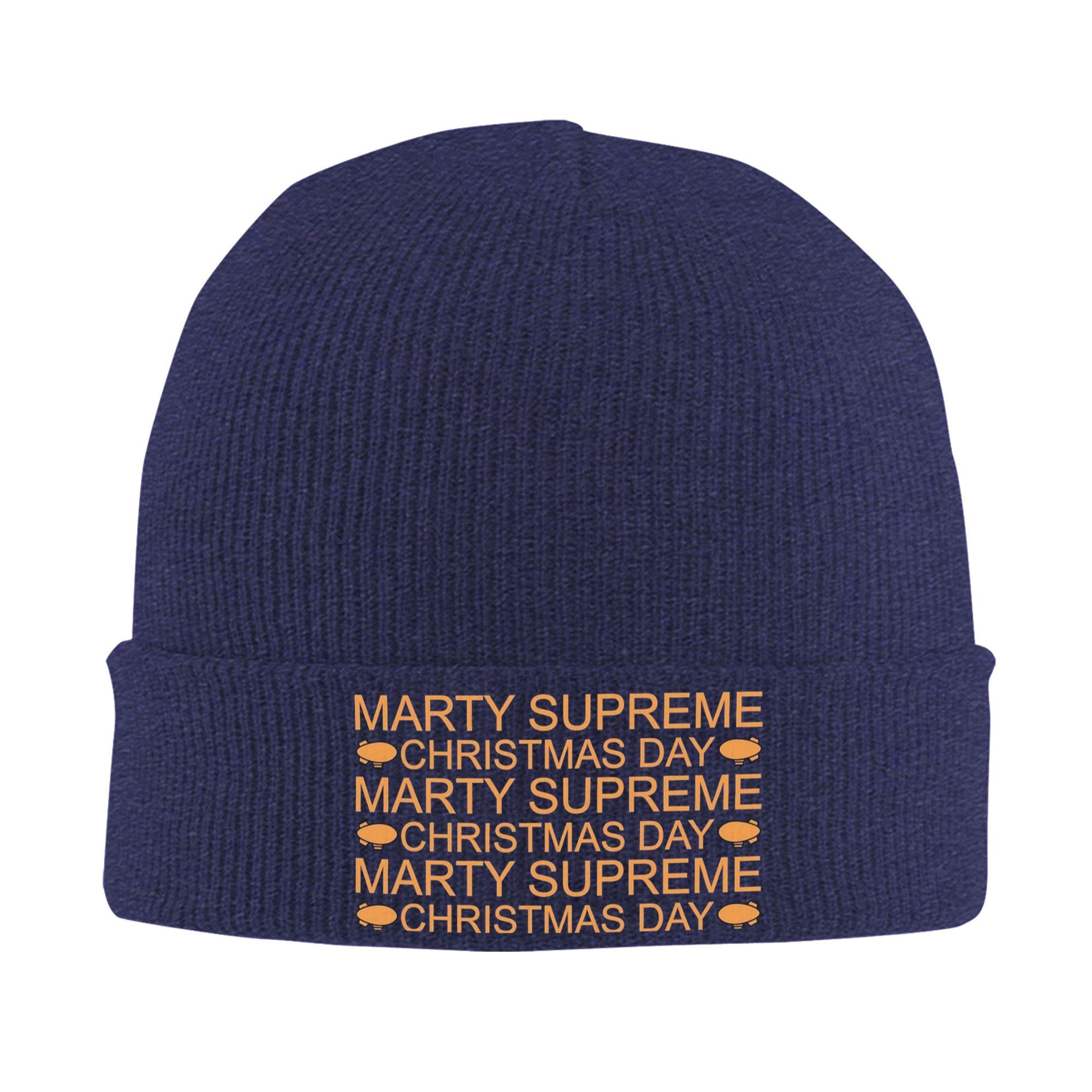 

Marty Supreme Christmas Day Hats Autumn Winter Beanie New Timothee Chalamet Cap Unisex Acrylic Skullcap One Size
