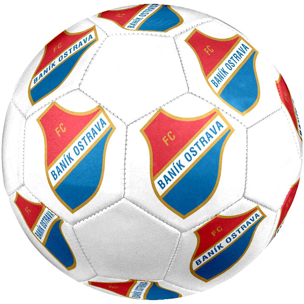 Banik Ostrava FC Size 5 Soccer Ball, Machine-Stitched PVC, Durable & High Bounce, All Ages Fit, Fan Merchandise, Matches & Outdoor Use.