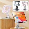 Foldable Cat Claws Tablet Holder 360° Rotation Rotatable Alloy Tablet Stand Heat Dissipation Hollowed-out Phone Stand