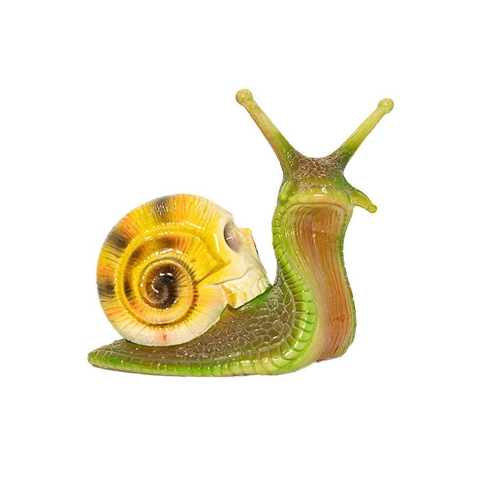 Funny Halloween Outdoor Garden Statue Gothic Snail Skull Skeleton Snail Decoration for Home Garden Patio