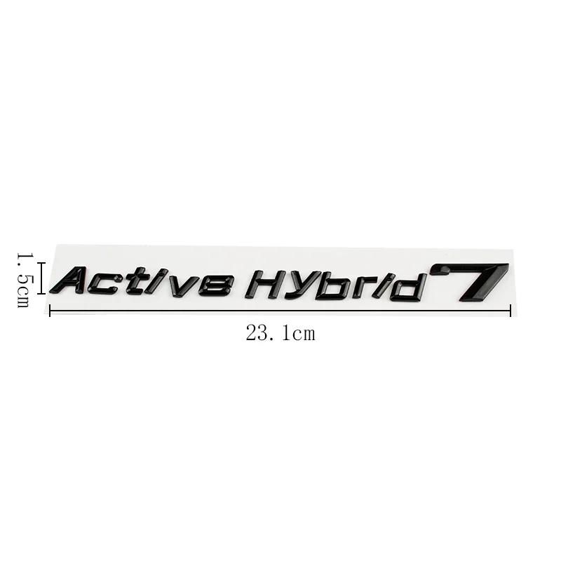 3D ABS Active hybrid 3 5 7 Car Tail Trunk Labels Emblem Badge Stickers