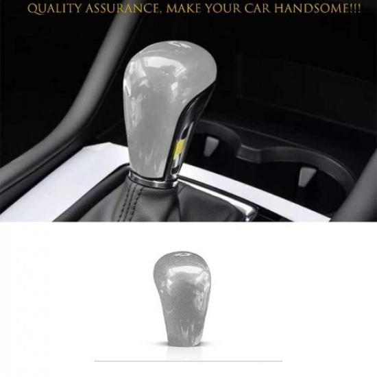 For Mazda 3 Axela 2019-2024 Matte Silver Center Console Gear Shift Knob Trim 1PC