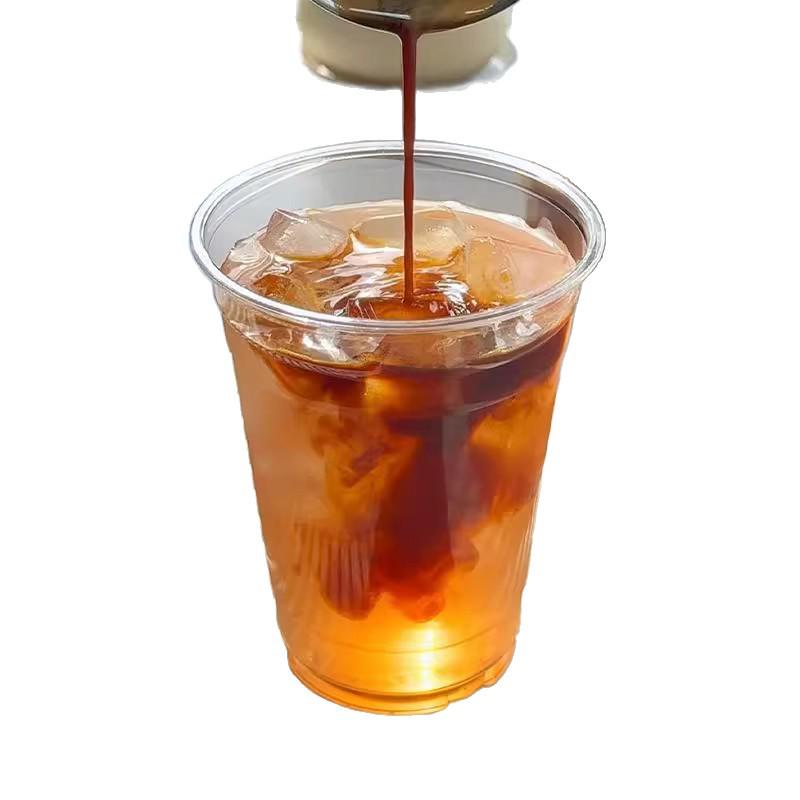 98mm Clear PET Disposable Cups for Cold Drinks, Coffee, Milk Tea & Desserts