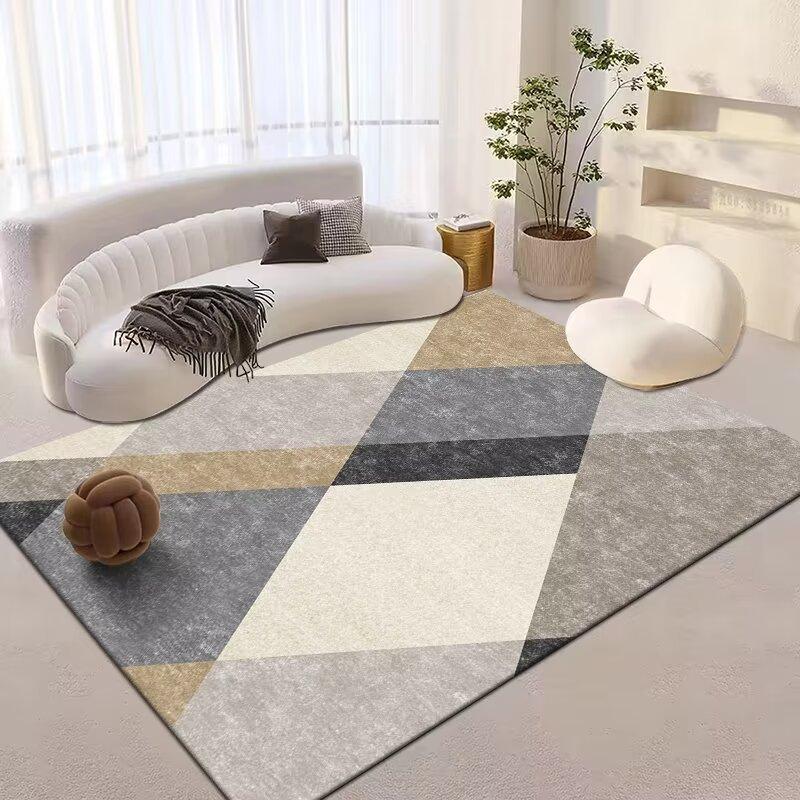 

Nordic 3D Printed Geometry Гостиная Ковер Диван Журнальный Столик Коврик Спальня Прикроватный Ковер 80*120cm