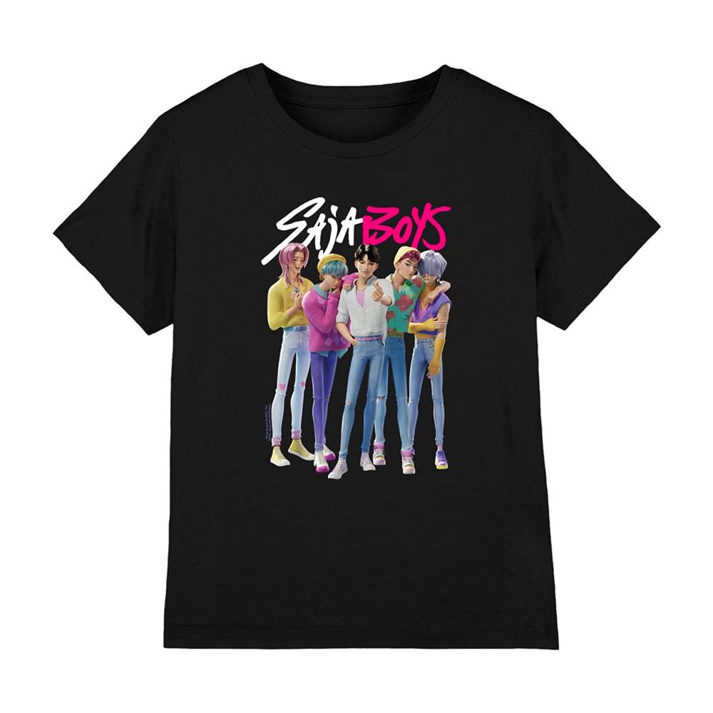 Kpop Demon Hunters Saja Boys Boy Band Kids T-Shirt Black XL