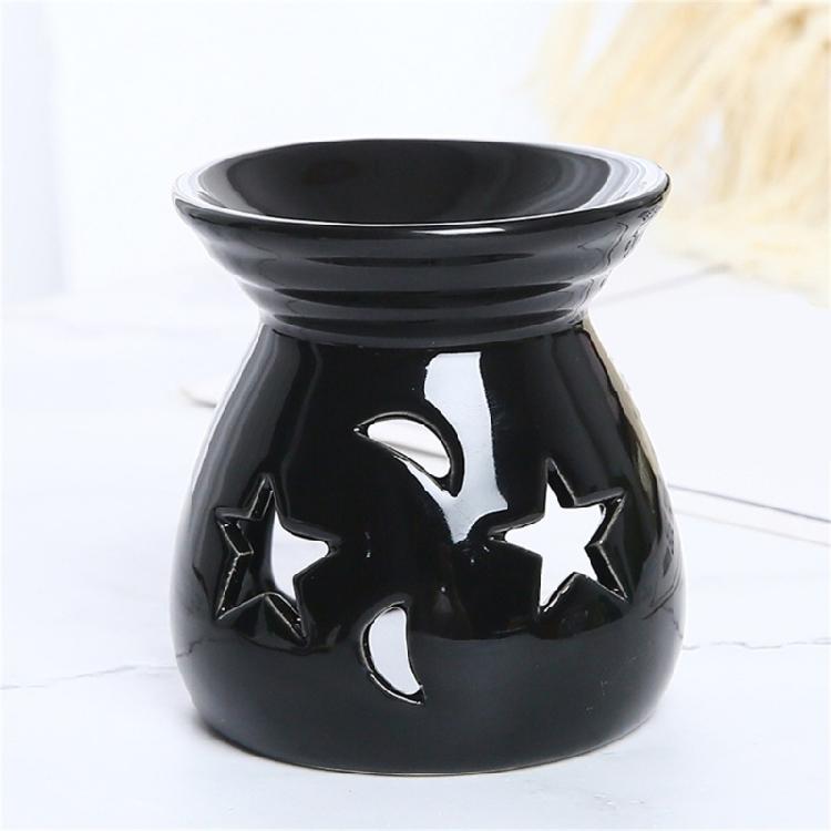 Beautifully Craft Ceramic Incenses Holder Featurings Star And Moon Essential Oil Burners Perfect For Meditations