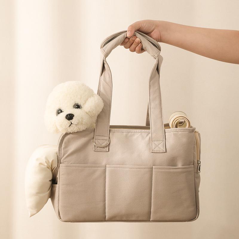Korean Fashion Portable Pet Bag: Handheld, Crossbody, or Single Shoulder Backpack for Cats and Dogs – Breathable Design