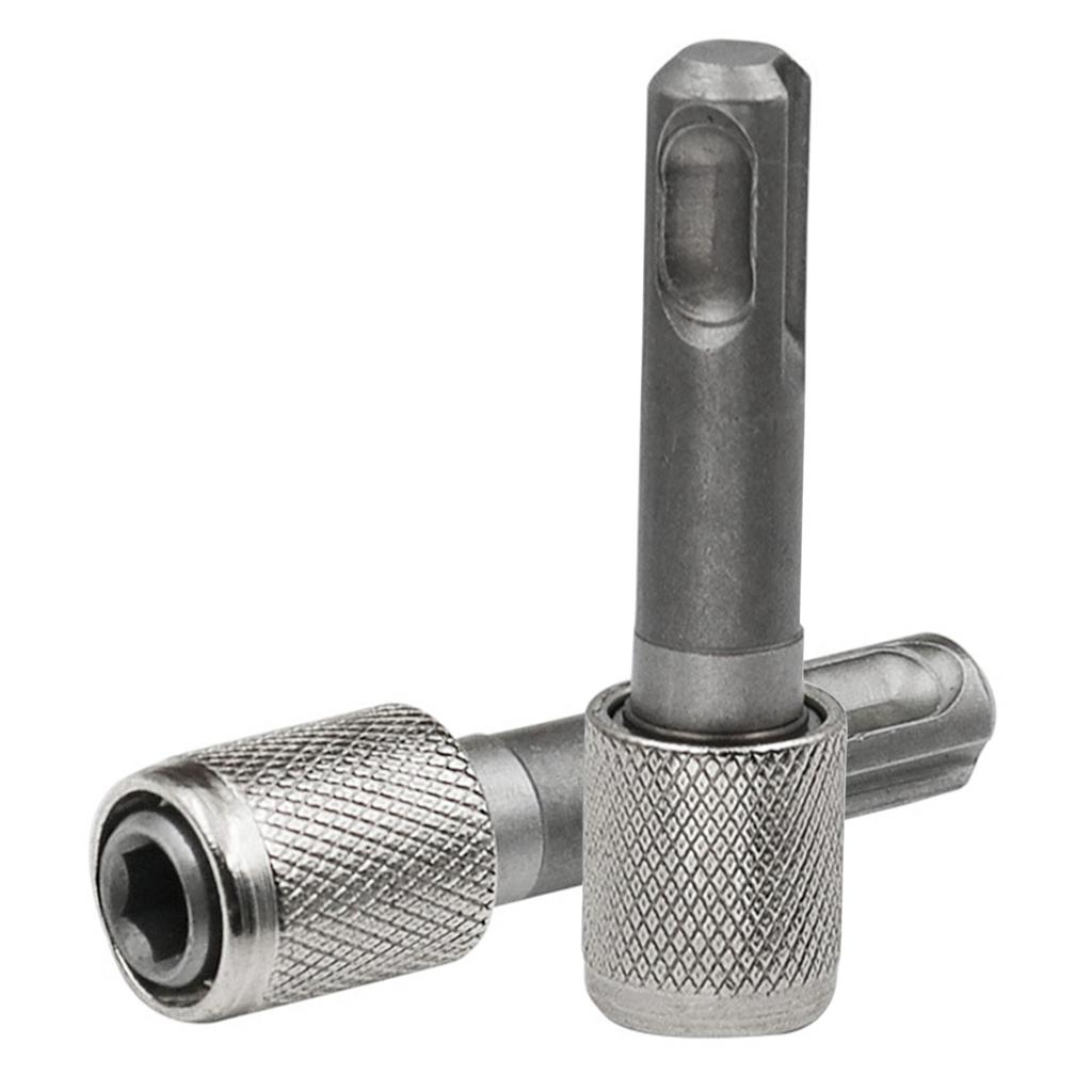 Convert To 1/4 Hex Shank Adapter Hexagonal Converter Electric Hammer Power Screwdriver Bit Holder Socket Impact Driver