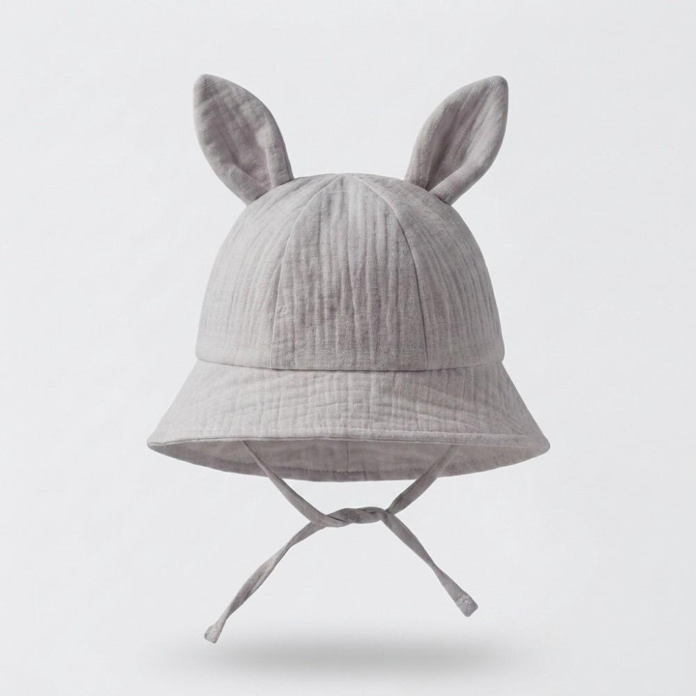 Adjustable Baby Fisherman Hat Cute Rabbit Ears Baby Sunhat Fashion Bucket Cap Spring Summer