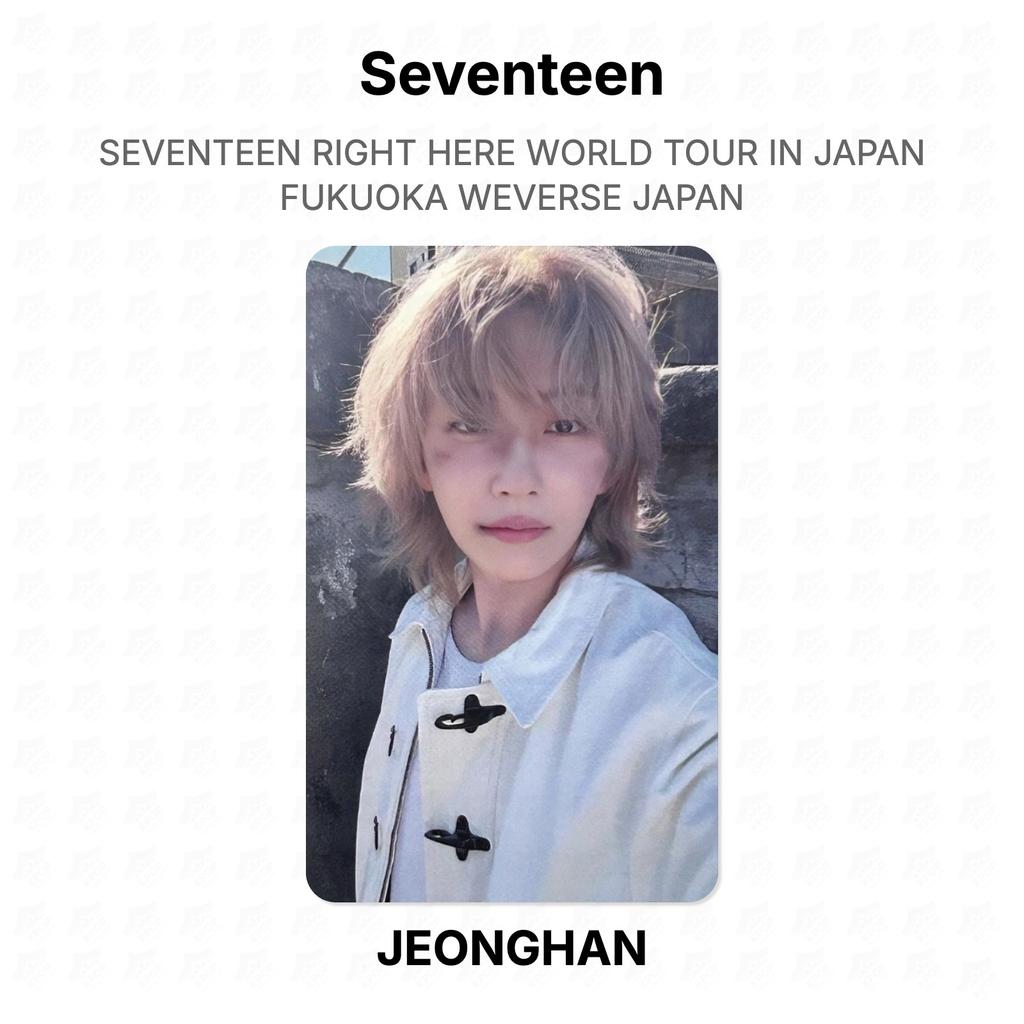 Seventeen PRÁVĚ TADY SVĚTOVÉ TURNEÉ V JAPONSKU FUKUOKA WEVERSE JAPAN Oficiální fotokarta