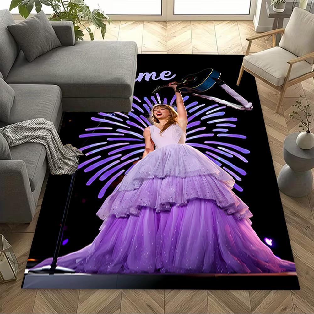 Name Purple Gown Celebration Personalized Text Floor Mat Suitable for Outdoor Bedrooms Study room Decorate room Antislip Carpet Office home decor