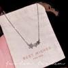 Versatile Niche Exquisite Collarbone Double Flower Butterfly Necklace