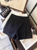2025 Spring/Summer Women's Minimalist Grey High-Waist Suit Shorts: Slimming Straight-Leg A-Line Casual