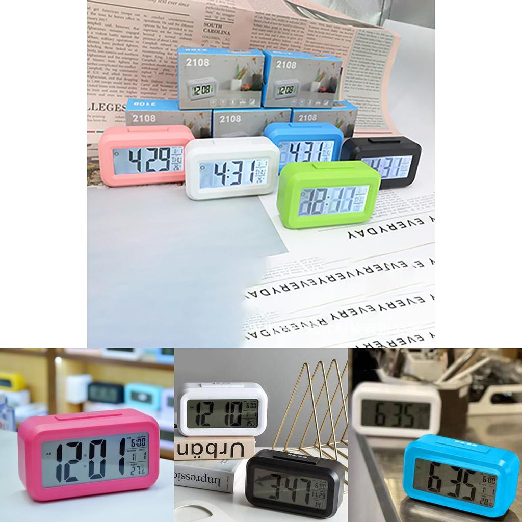 Digital Kids Alarm Clock With Led Display And Calendar For Home And School Use