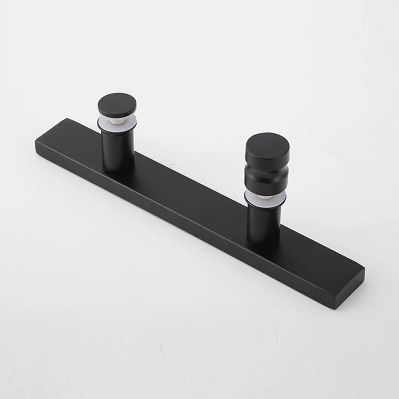 304 stainless steel glass door handle square tube black shower room handle bathroom small handle