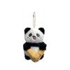 Mini Panda Charming Plush Toy Keychain Cute Animal Accessory For Bags And Cars