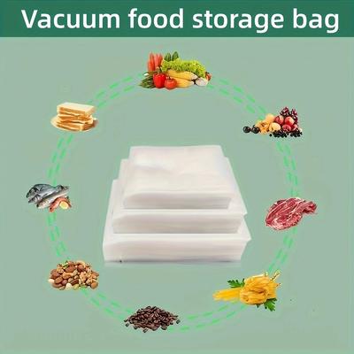 100 Piece Packaging Bag, Vacuum Sealing Machine Packaging Bag, Vacuum Sealed Storage Bag, Kitchen Supplies Accessories