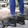 Plush High-top Boots Women Warm Snow Boots Non-slip Winter Cotton Shoes Waterproof Outdoor Hiking Sneakers