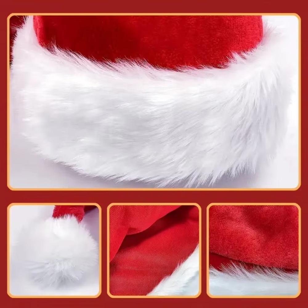 Super Long Christmas Hats Soft Santa Hat Velvet Christmas Hat  Men's and women's