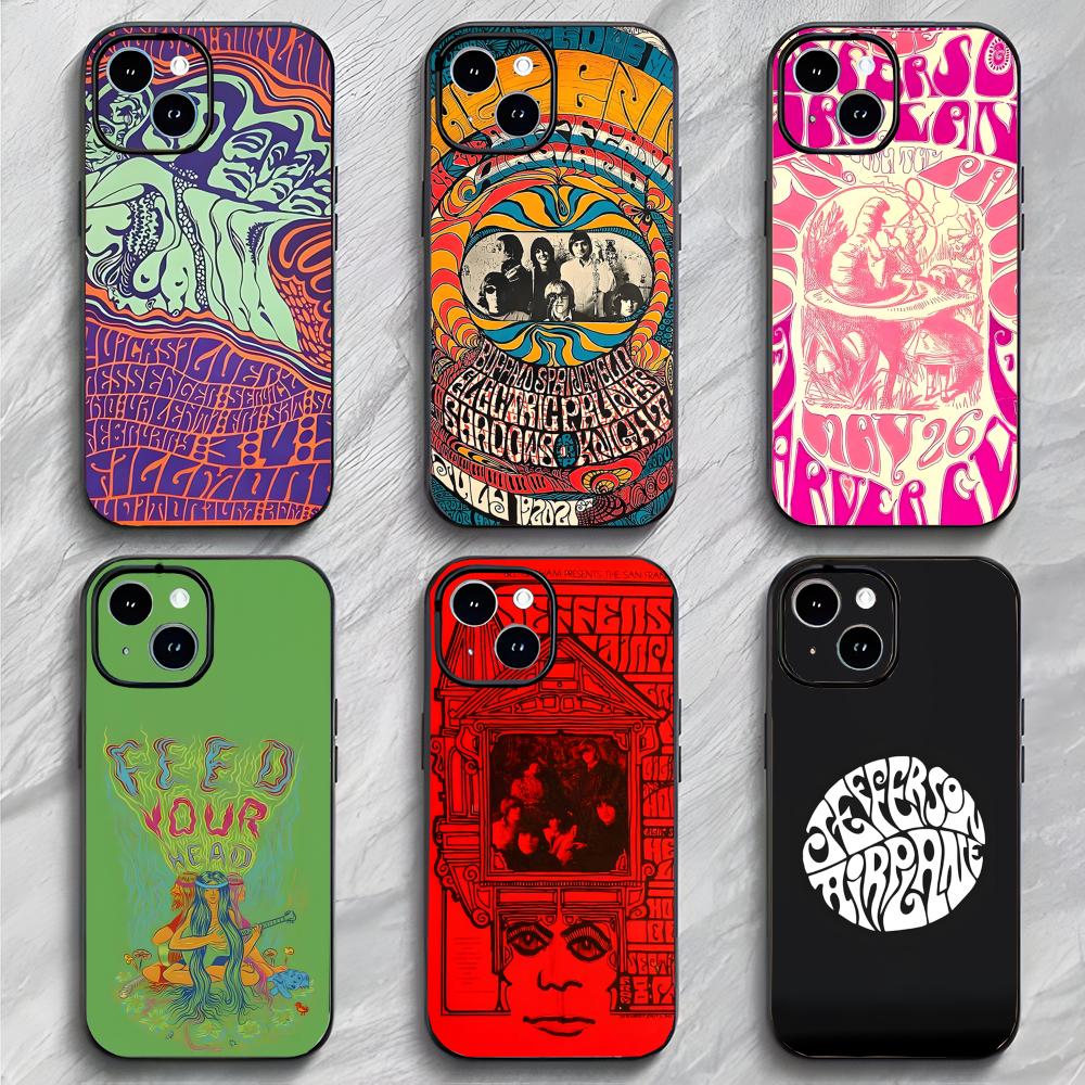 Amerikanische Rockband J-Jefferson Airplane Handyhülle Handyhülle Weiche Verpackung Leicht Für iPhone17 16 15 14 13ProMax