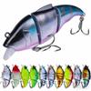 12Gram7.5Centimeter Long-range Cast Across the Entire Swimming depthVIBLure bait6Realistic Double-Jointed Bass Lure with Hook