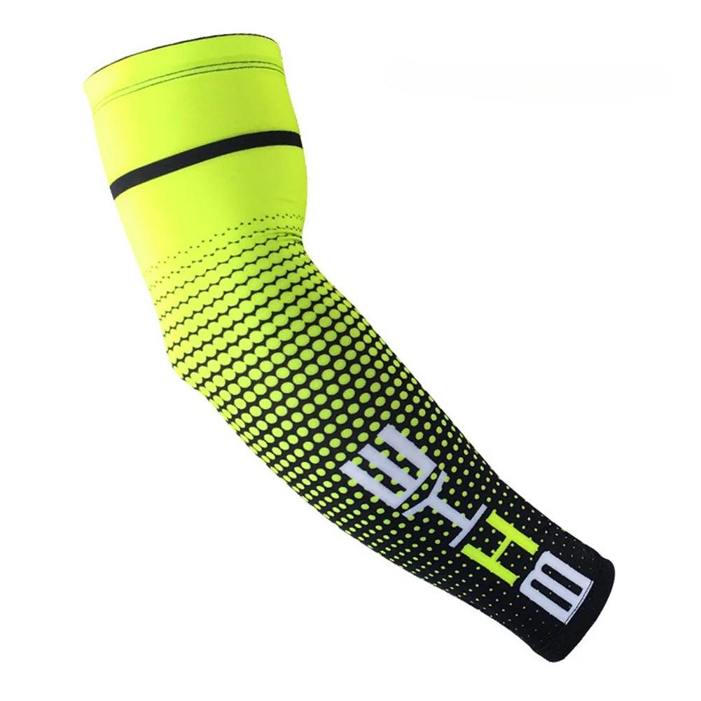 1Pc Breathable Quick Dry UV Protection Running Arm Sleeves Basketball Elbow Pad Fitness Armguards Sports Cycling Arm Warmers