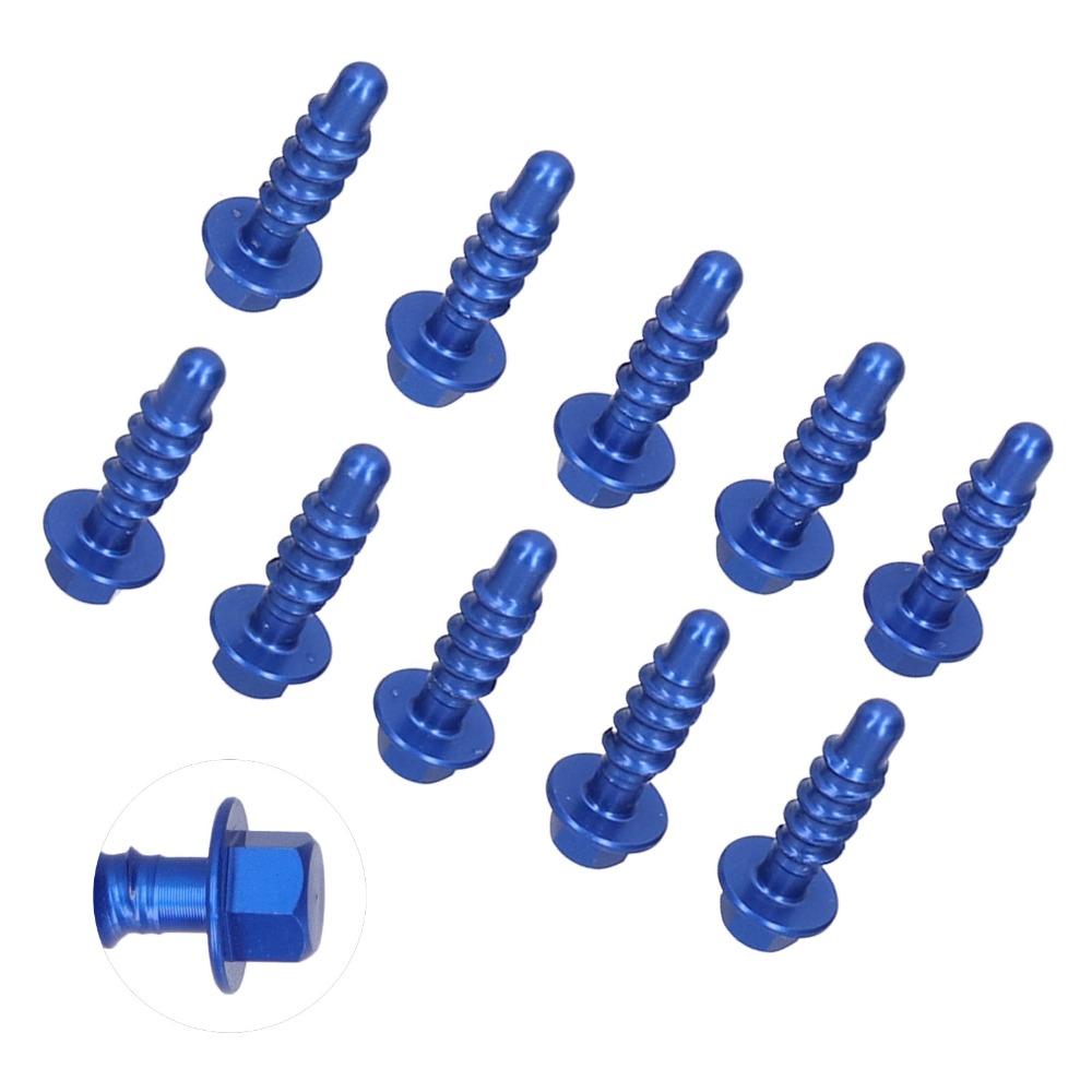 10pcs Aluminum Alloy Anodized Finish Screws for 125 150 200 EXC XC SXF EXCF XCF 1997-2020