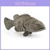 Sea Epinephelus Anglerfish Animal Fish Model Desktop Decor Display Collector