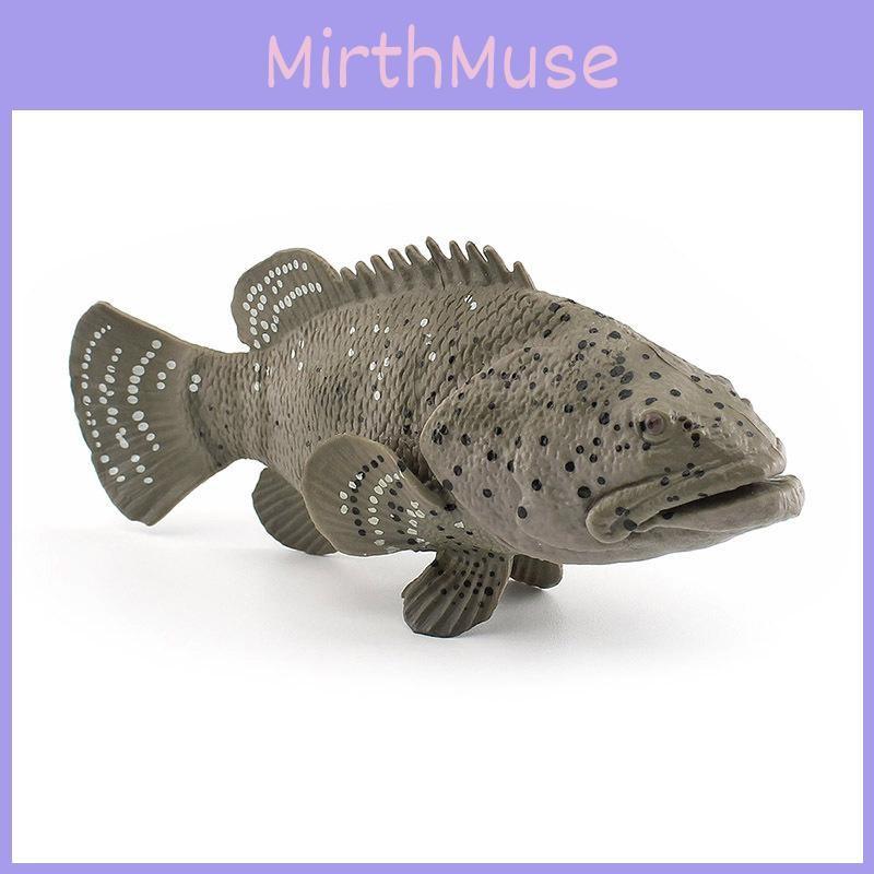 Sea Epinephelus Anglerfish Animal Fish Model Desktop Decor Display Collector