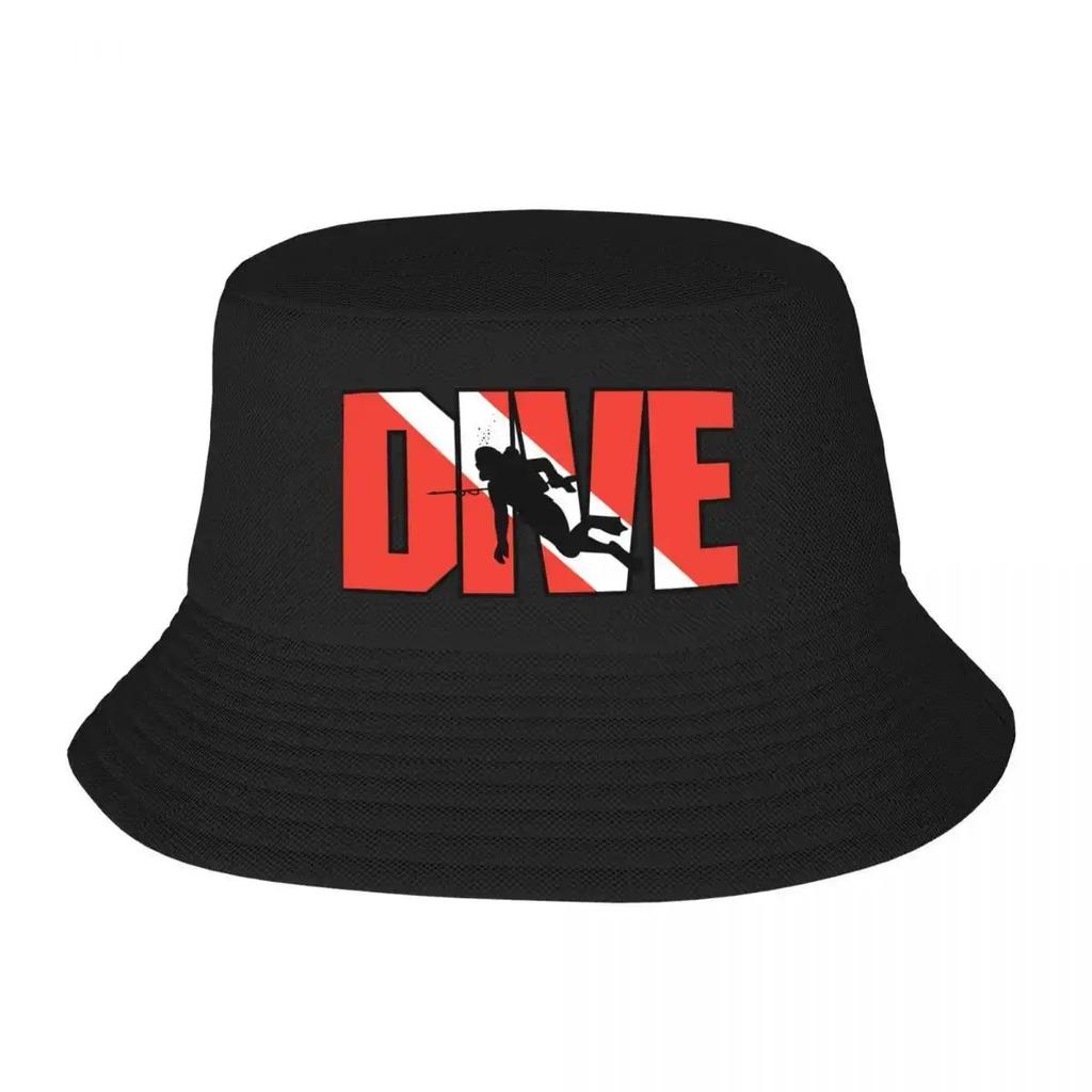 SCUBA Dive Bucket Hat Hat Unisex For The Sun Hiking Hat Beach Outing Elegant Womens Hats Unisexs
