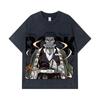 275 GSM Gewaschene T-Shirts 100% Baumwolle Demon Slayer V112 Gyomei Druck Unisex Schweres Baumwoll-T-Shirt