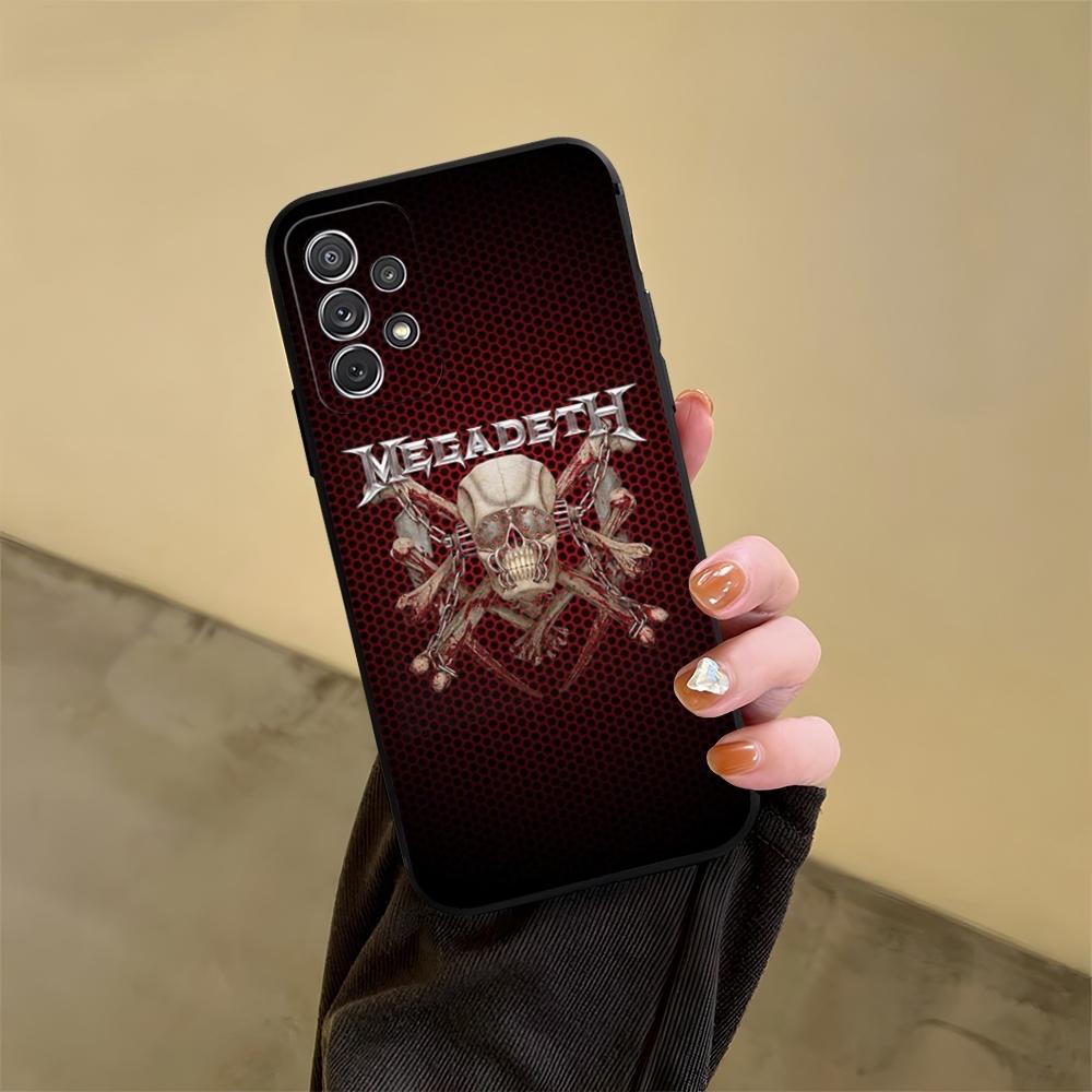 M-MegadethS Logo Skull Metal Phone Case For Samsung S24 S25 S20 S26 S21 S22 S23 Ultra Fe Plus A05 A06 A16 A26 A36 A56 Cover