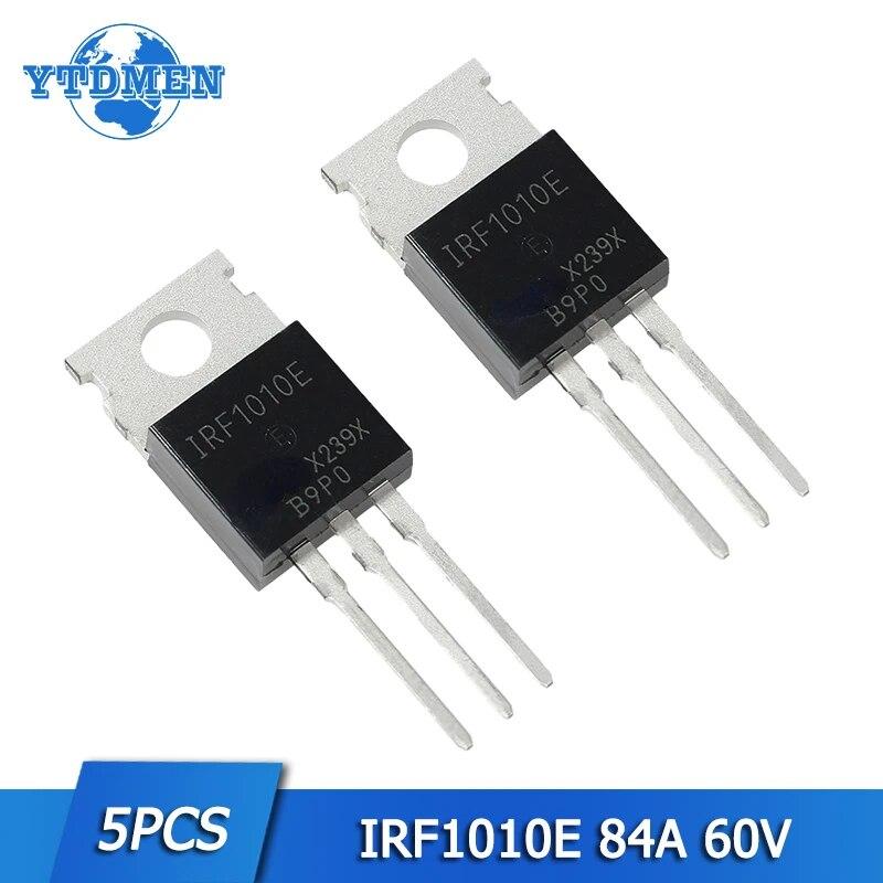 

5 шт. ИК МОП-транзистор IRF1010E IRF1010 TO-220 N-канальные транзисторы 84A 60V Электронный компонент