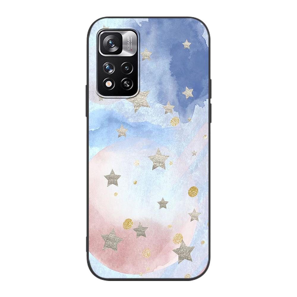 Trendy Abstrakte Hintergrund Fall für Xiaomi Redmi Hinweis 10 9S 11 9 8 11E Pro K40 Silikon Schwarz Telefon Abdeckung 9C 9A 8T 7 7A 10C 9i