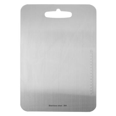 Tagliere Bicolore Acciaio Inossidabile 304 Facile da Pulire per Cucina M