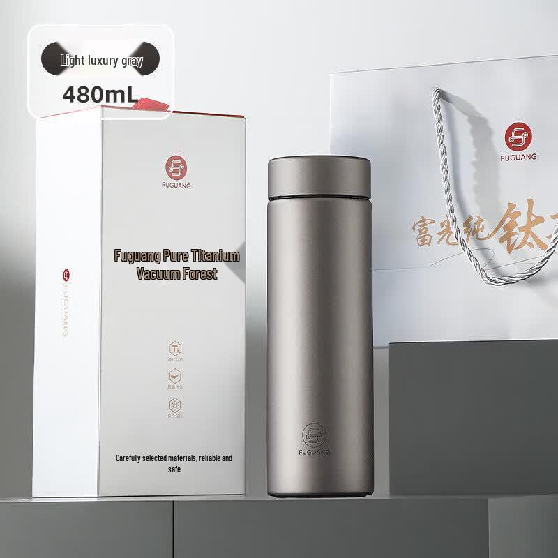 FUGUANG 480ml Titanium Vacuum Insulated Portable Mug