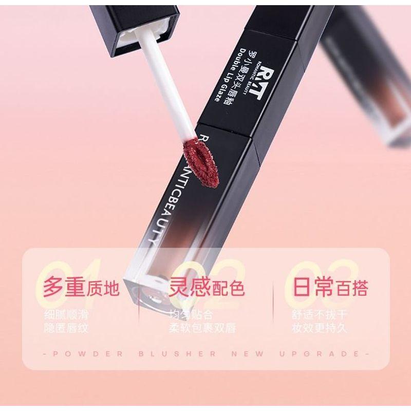 ROMANTIC BEAUTY - Double-Ended Lip Glaze - 3 Colors