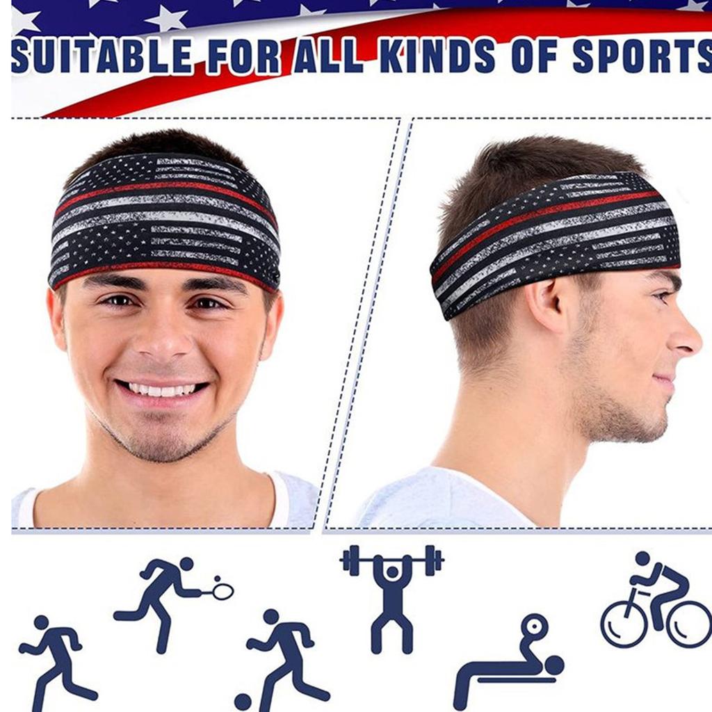 Stylish Hairband for Men Women and Kids Fashionable and Comfortable Head Accessory Flags Sweatbands Versatile