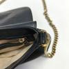 [Pre-Owned] Impressed Logo Chain Tassel Leather Crossbody Shoulder Bag - Fair #9BICUA