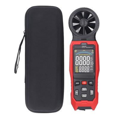 Digital Anemometer Speed Temperature Airflow Measurement High Accuracy 8 Blade Handheld Wind Speed