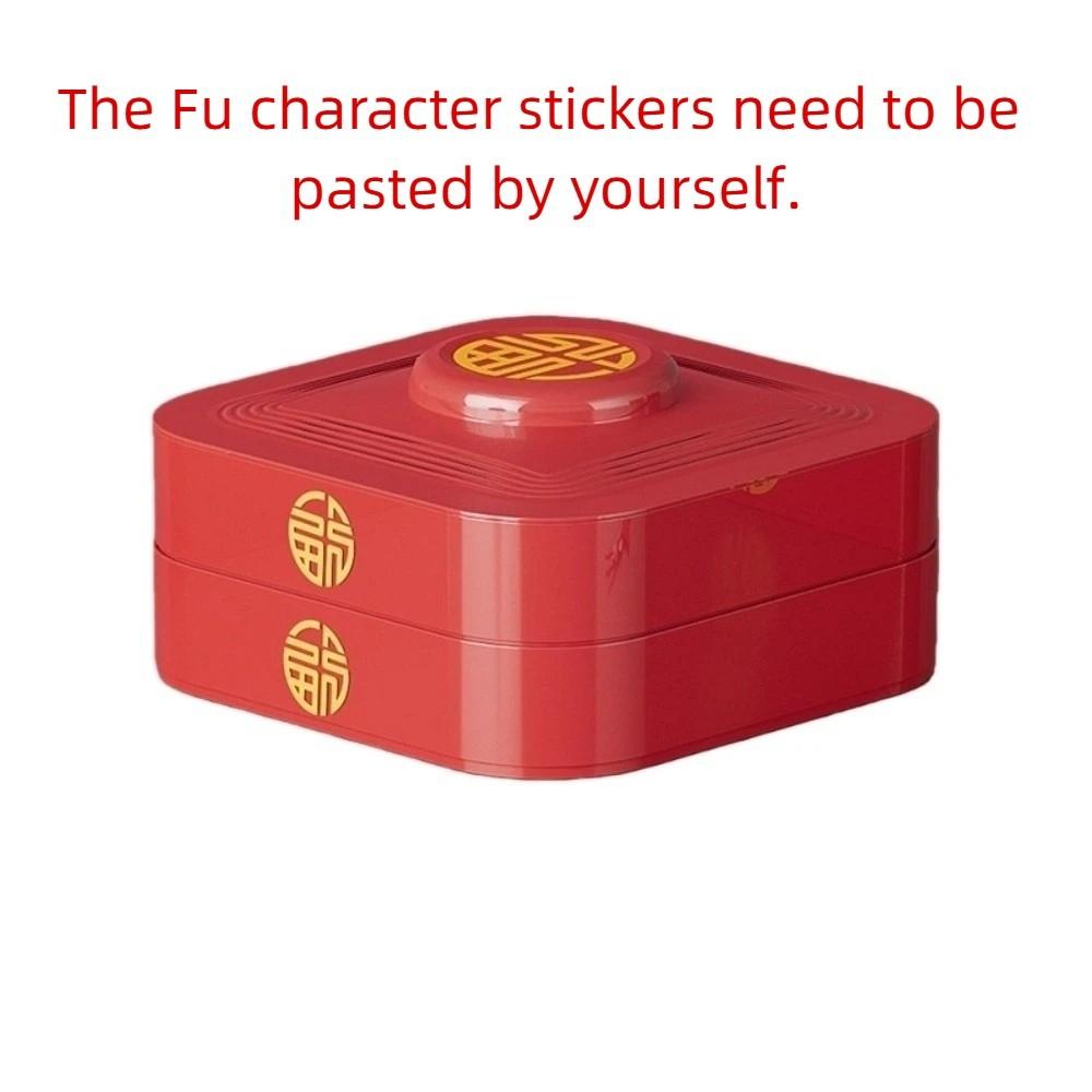 2 Layers Nut Serving Tray 8-Compartment Biscuit Fruit Plate Multi-functional Candy Box Party