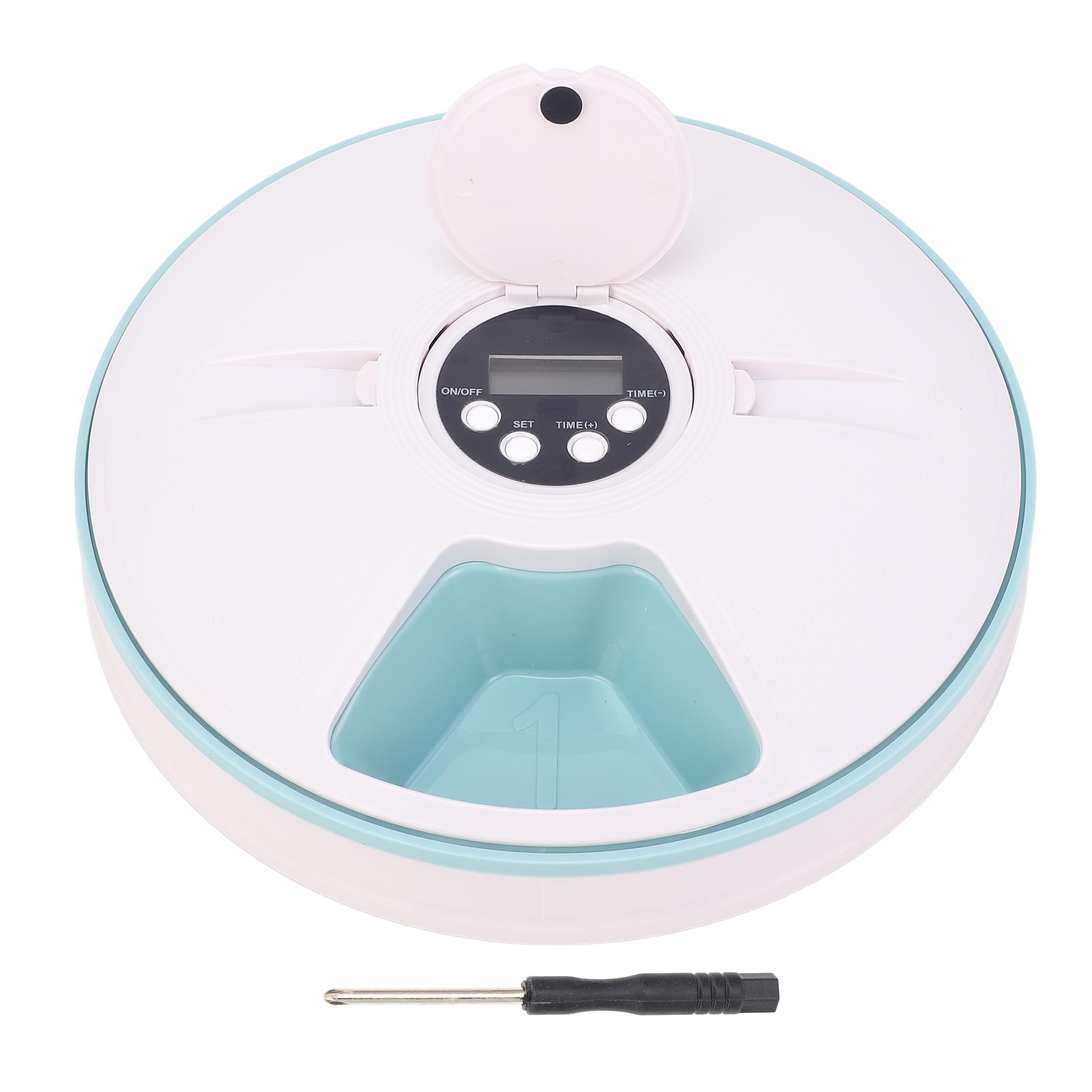 

Автоматическая кормушка для кошек с функцией управления порциями влажного и сухого корма, с таймером и приложением зелёный