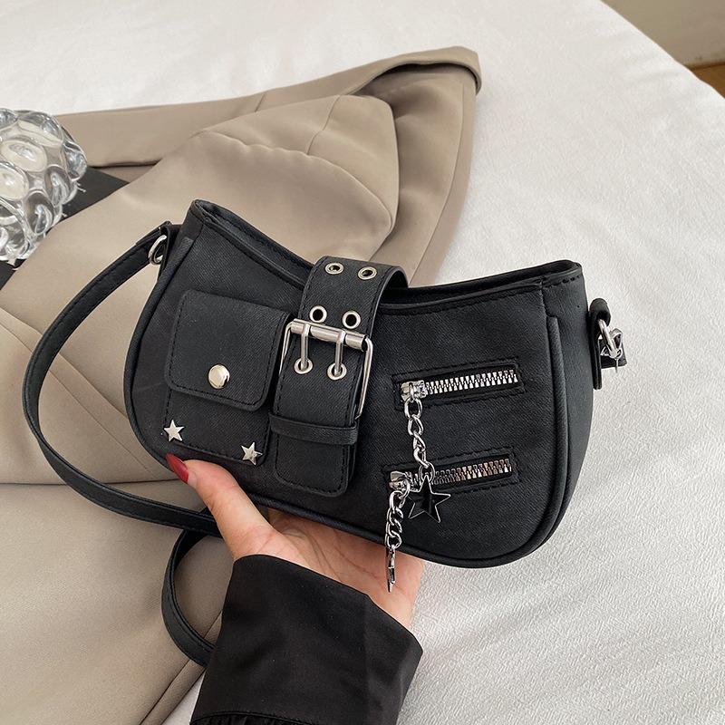 

New niche small square bag autumn Sen Meng sweet and cool Spice Girl fashion versatile trend shoulder messenger bag