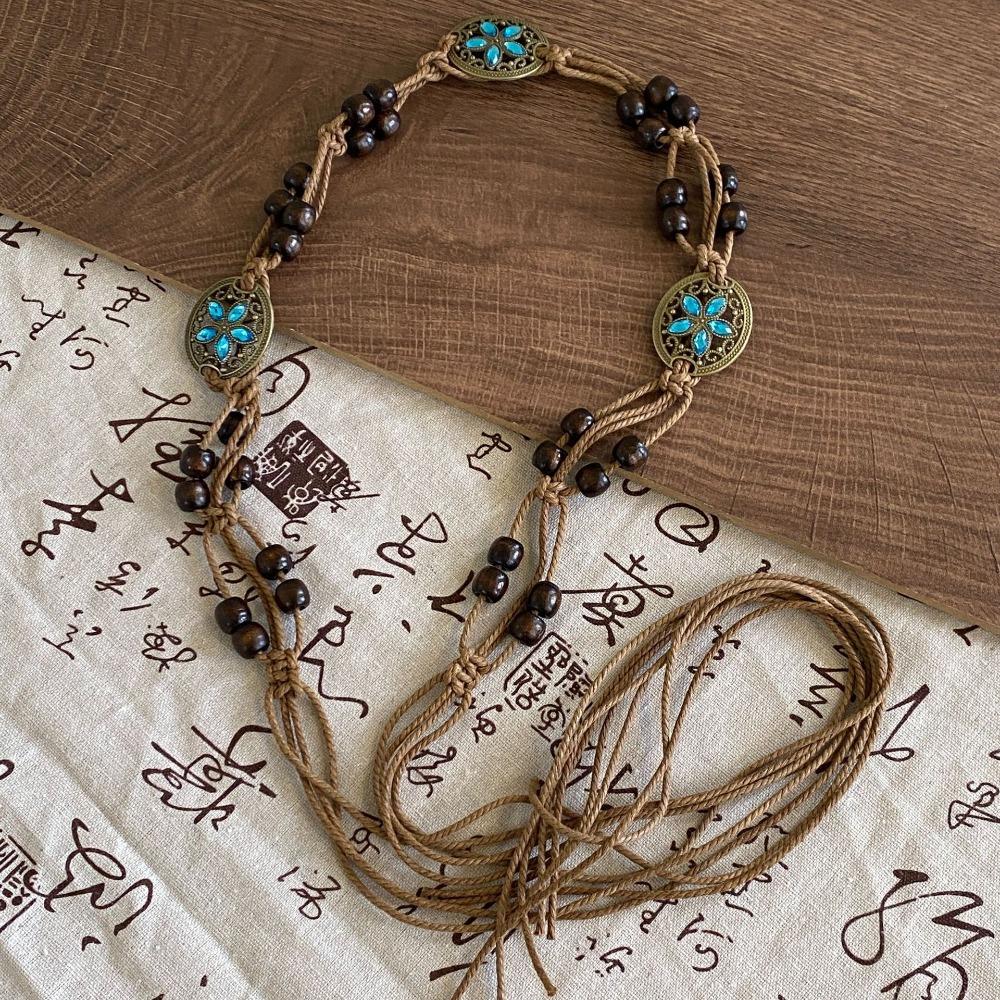 Butterfly Ethnic Style Belt Retro Women Woven Belt Vintage Bohemian Style Waist Chain  Female/Girls