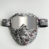 Windproof Outdoor Mask Glasses Men Off-road HD Lens MX MTB ATV Anti-Fog Full Face Protection Tactical Helmet Mask Adjustable