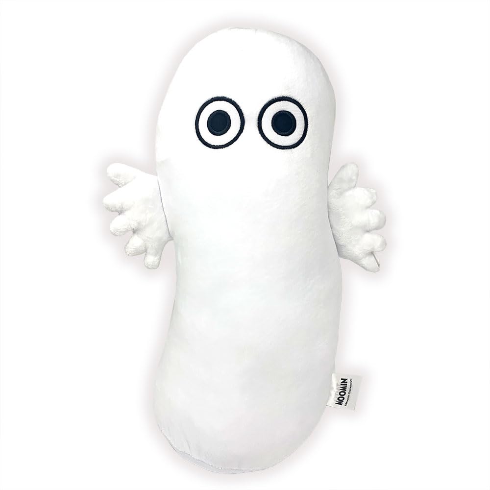 Официальная плюшевая игрушка Муми-троллей Хаттифаттенер, размер SL (приблизительно. 38см) (Извилистый) белый