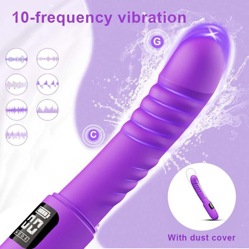 Digital Display Telescopic Vibrator Clitoris G-spot Stimulator Female Squirt Masturbation Massager Adult Toy