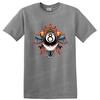 8 Ball Vintage Crown Wings Graphic T Shirt Cool Retro Design for Gamers Tee