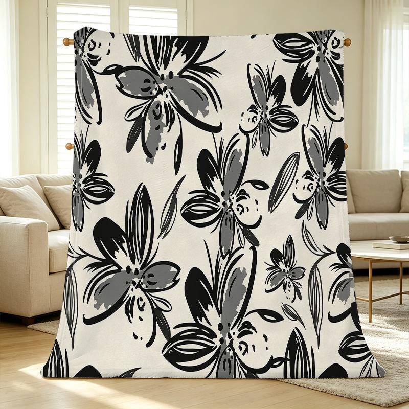 Flannel Blanket Lightweight, Soft & Warm, Perfect for Home, Couch Naps, Window Seat Decor, Ideal for Christmas & Halloween