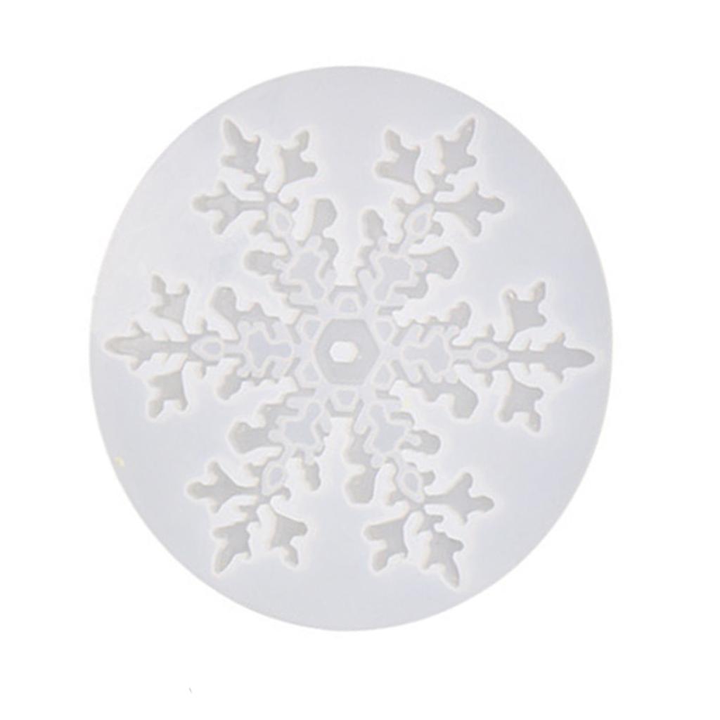 Silicone Pendant Mold Christmas Tree Snowflake Hanging Decoration Mould Jewelry Making Accessories for Craft Lover